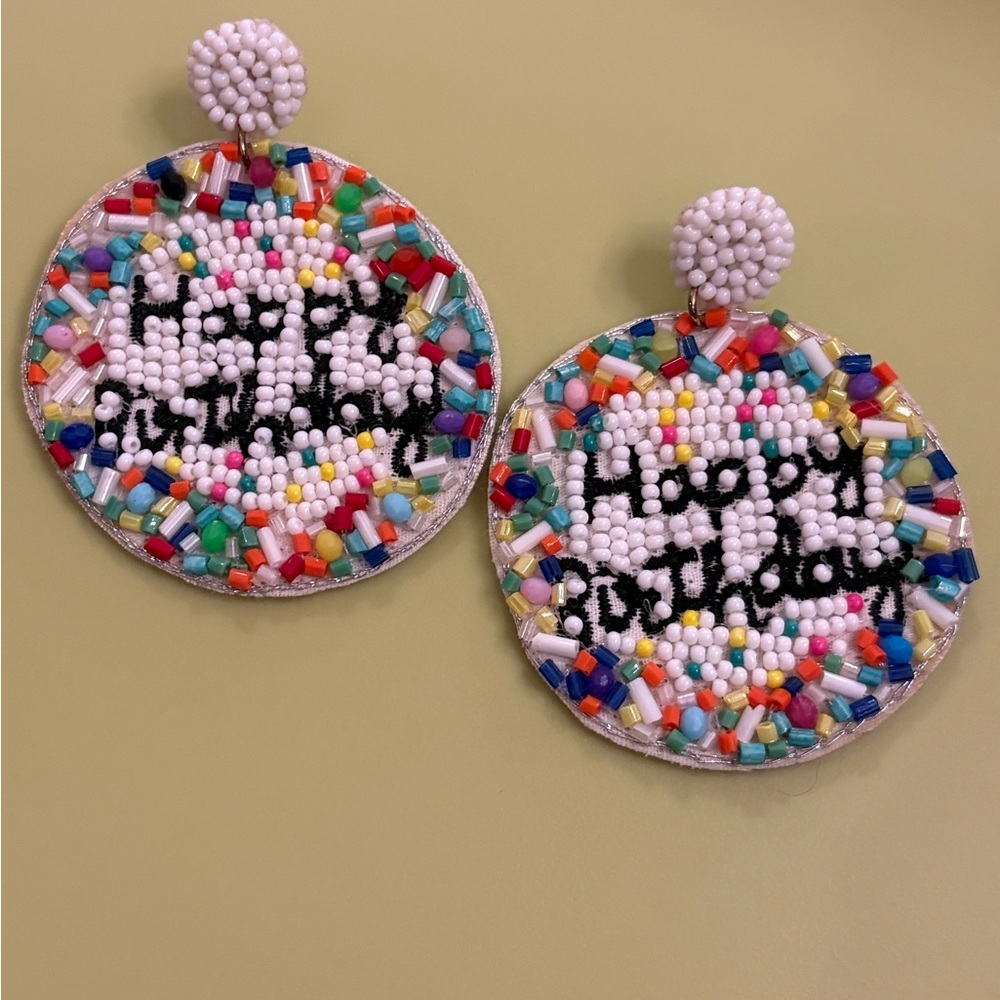 🥳 Happy Birthday 🎂 Primary Colors Seed Bead Earrings